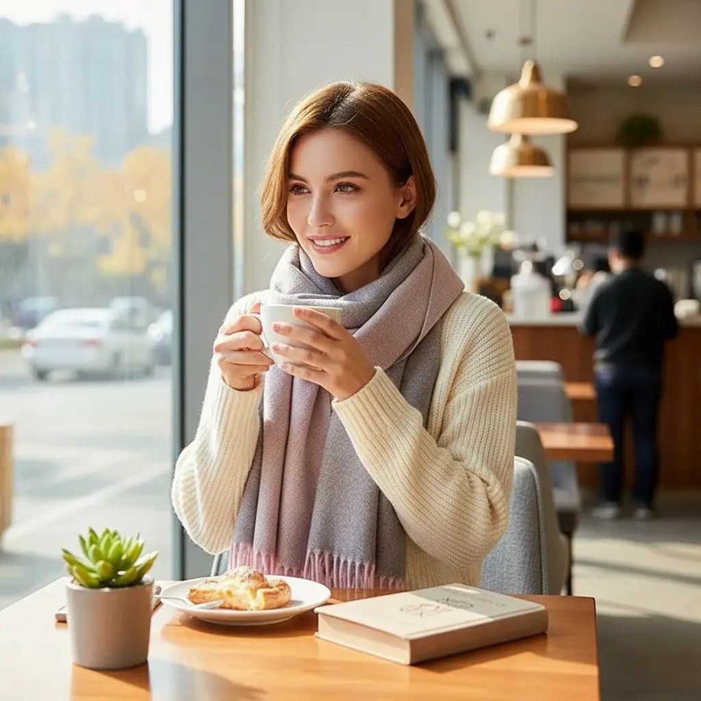 Echarpe en laine femme DALEYSA - Coeur de Foulard