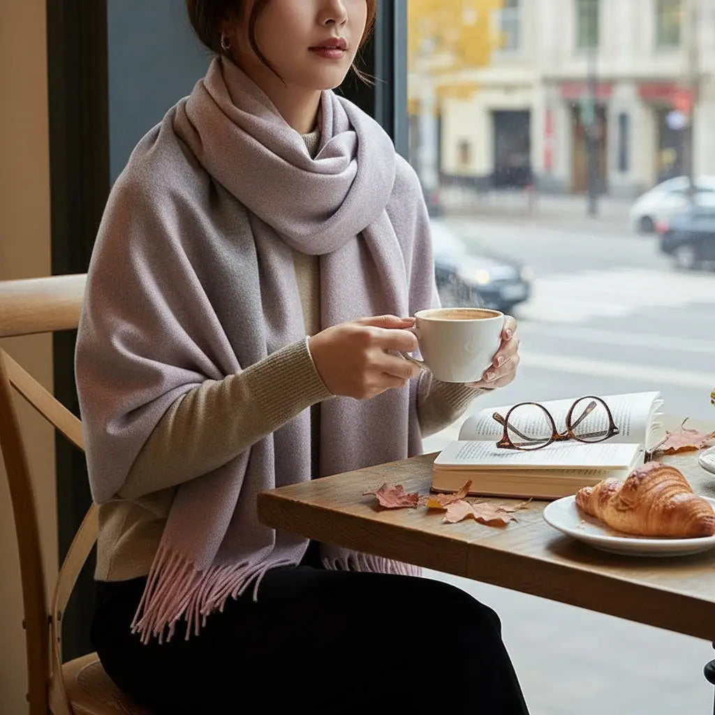 Echarpe en laine femme DALEYSA - Coeur de Foulard