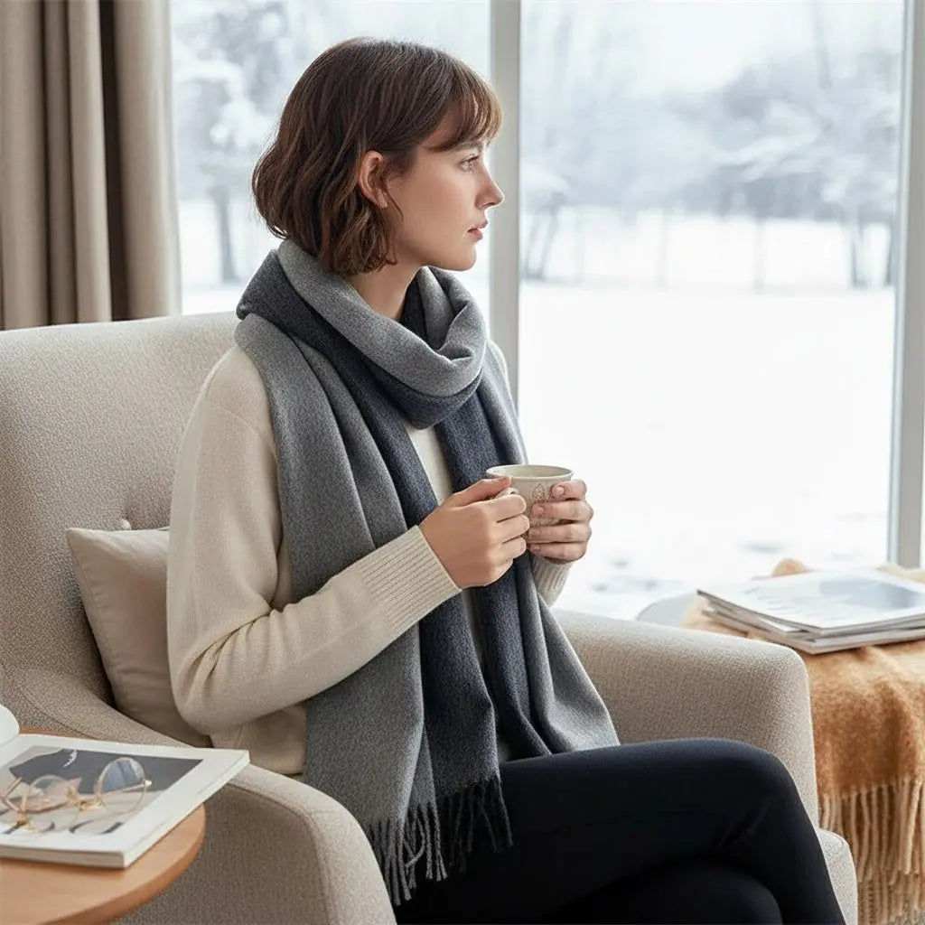 Echarpe en laine femme DANIELLA Coeur de Foulard