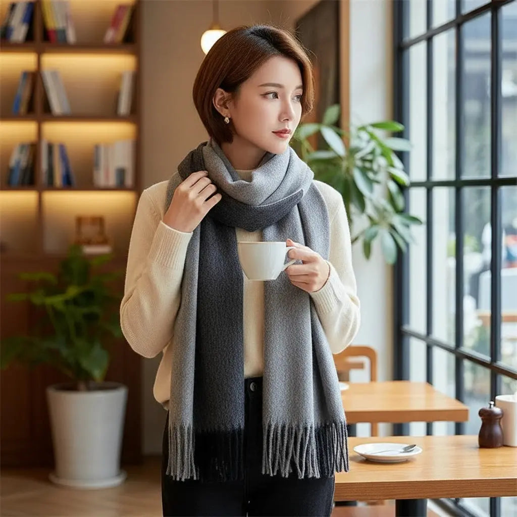 Echarpe en laine femme DANIELLA Coeur de Foulard