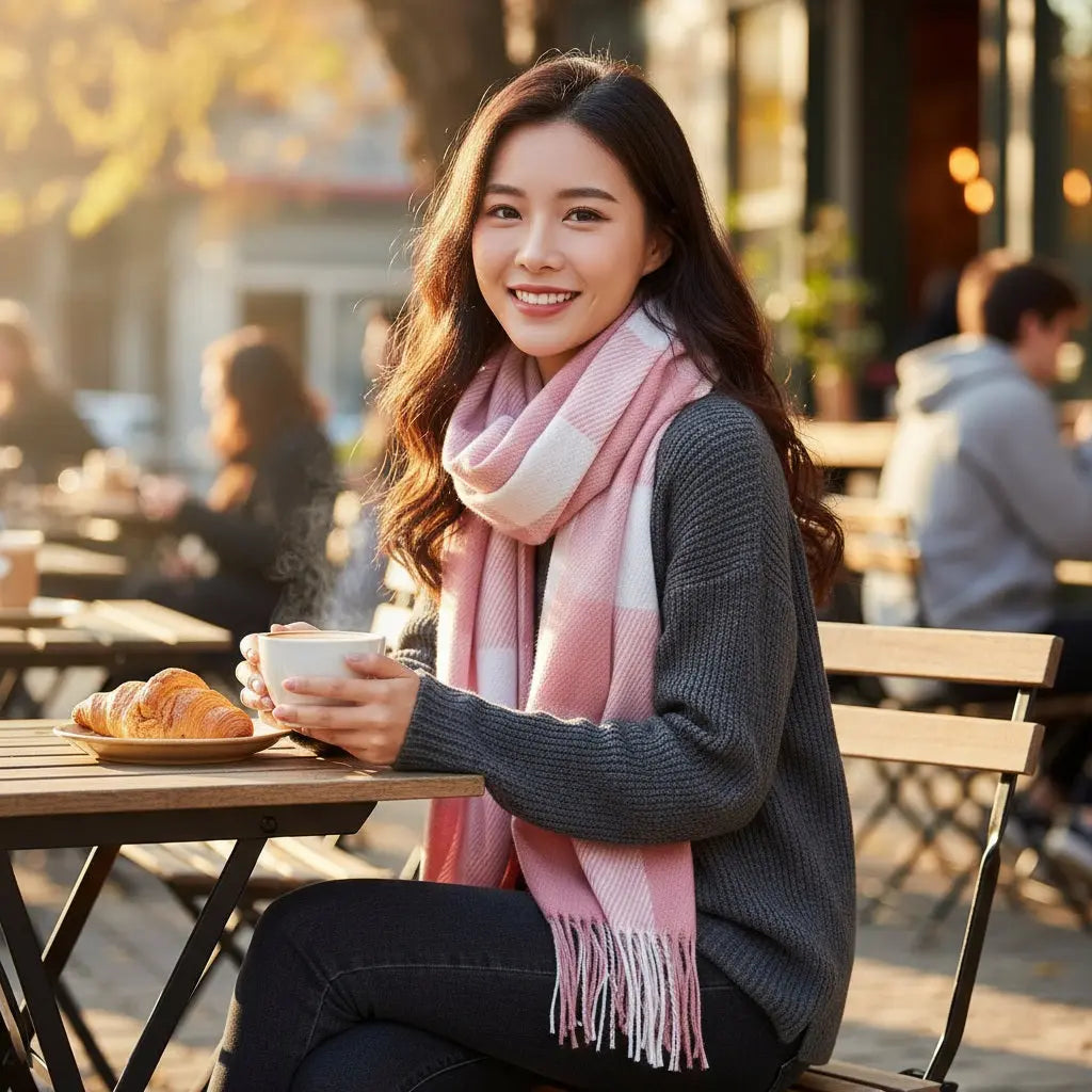 Echarpe en cachemire ZOE - Coeur de Foulard