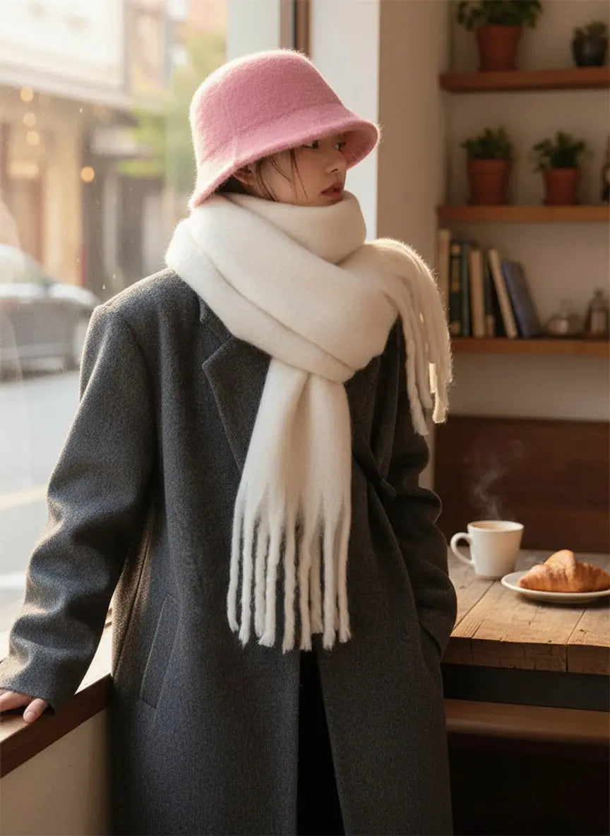 Echarpe femme hiver CORINNE - Coeur de Foulard