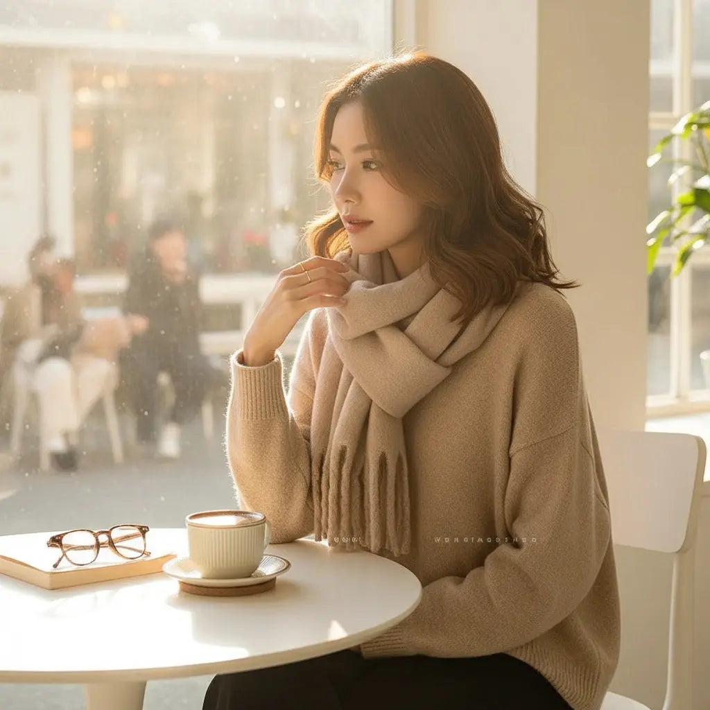 Echarpe femme hiver ELIANNA - Coeur de Foulard