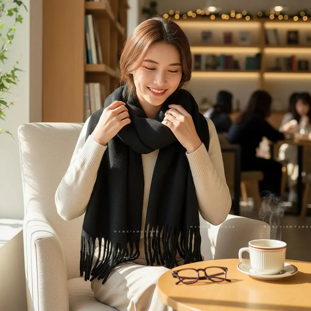 Echarpe femme hiver ELIZABETH - Coeur de Foulard