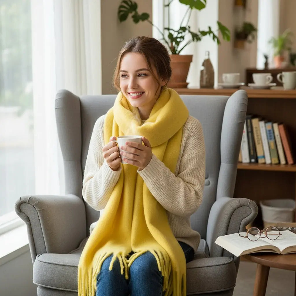 Echarpe femme hiver ELLIOT - Coeur de Foulard