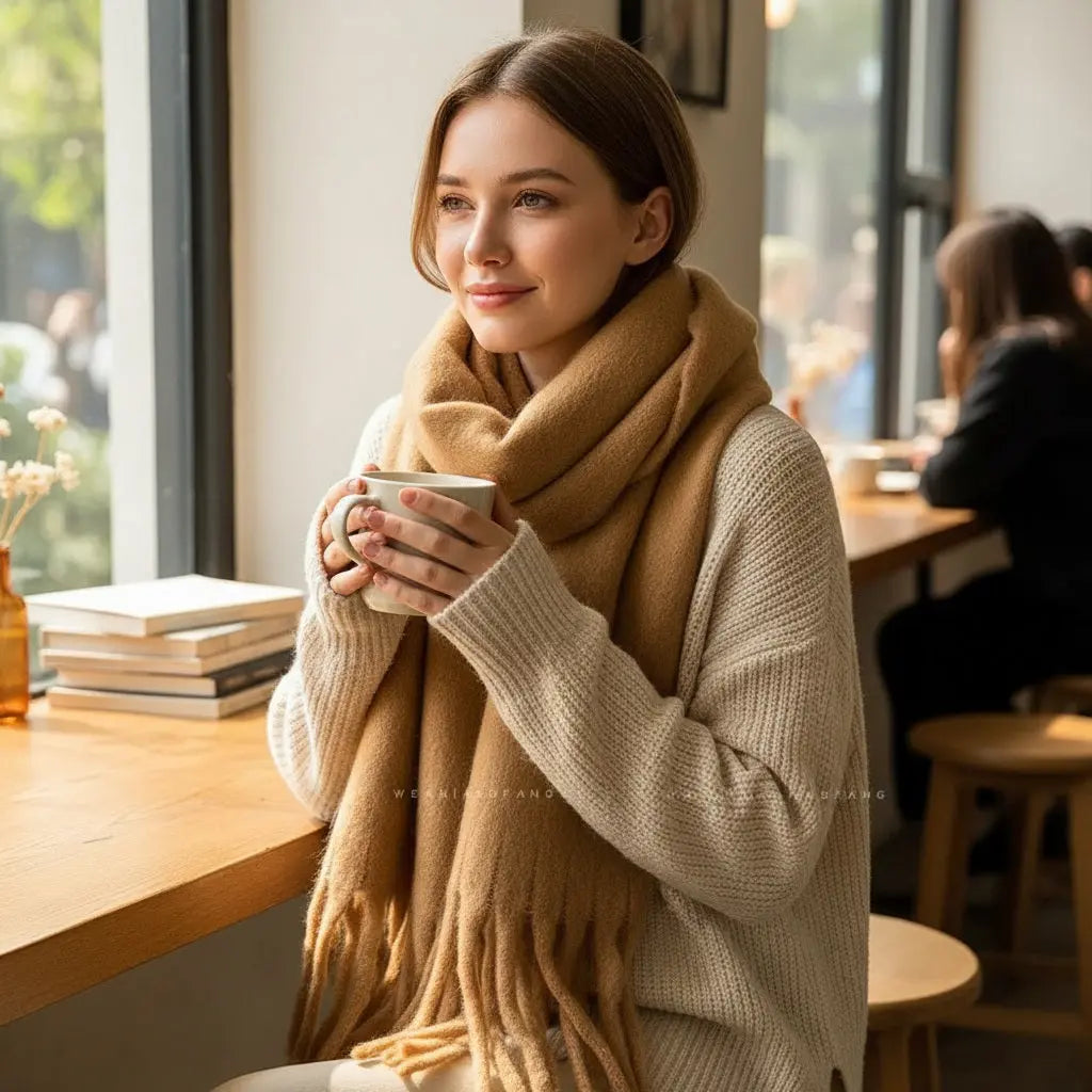 Echarpe femme hiver EMILIENNE - Coeur de Foulard