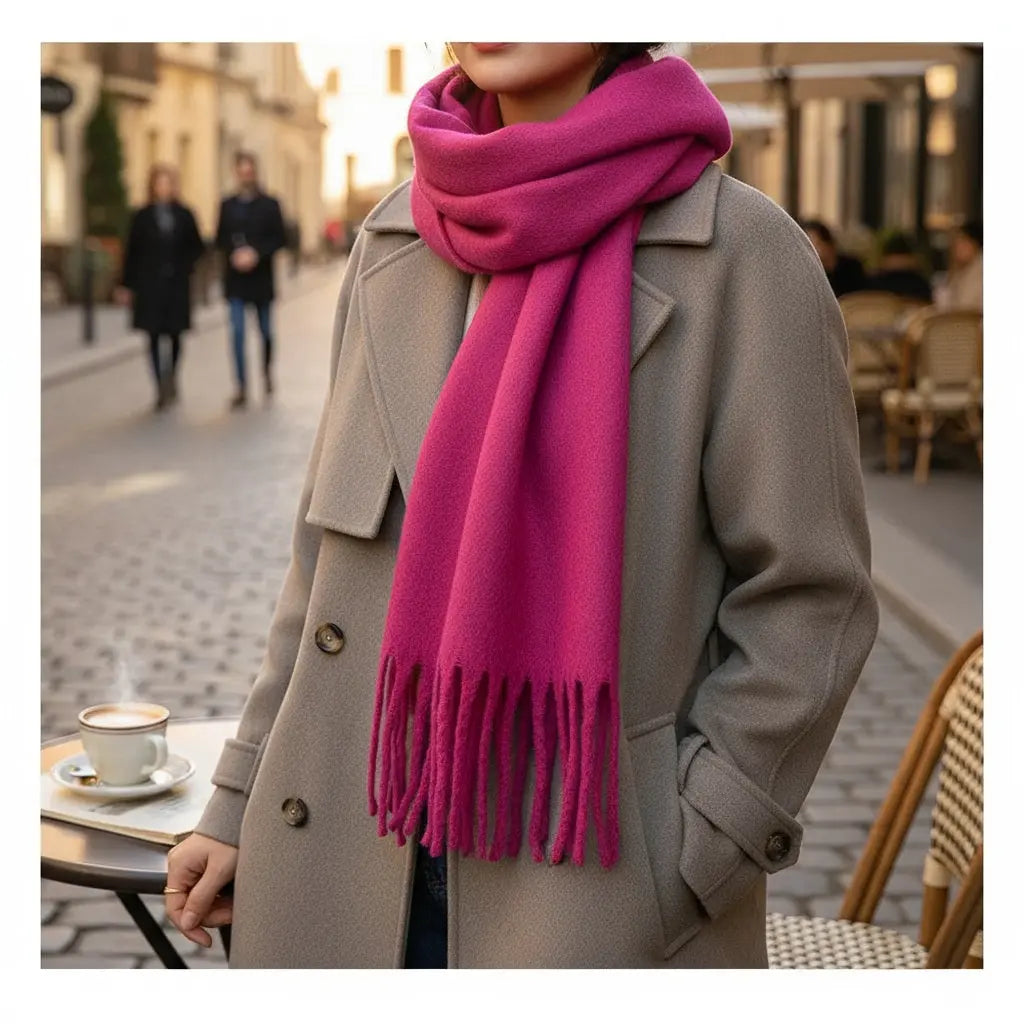 Echarpe femme hiver EMMALINE - Coeur de Foulard