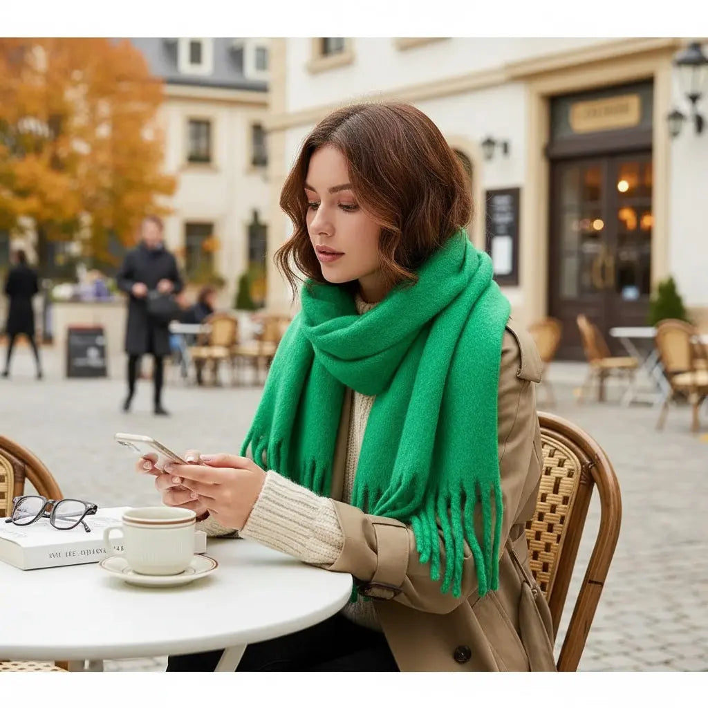 Echarpe femme hiver ESTELLE - Coeur de Foulard