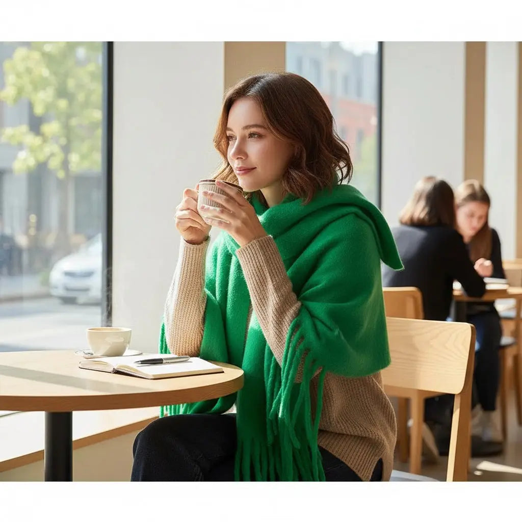 Echarpe femme hiver ESTELLE - Coeur de Foulard