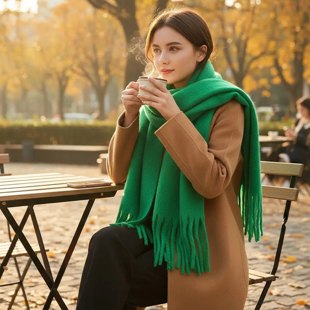Echarpe femme hiver ESTELLE - Coeur de Foulard