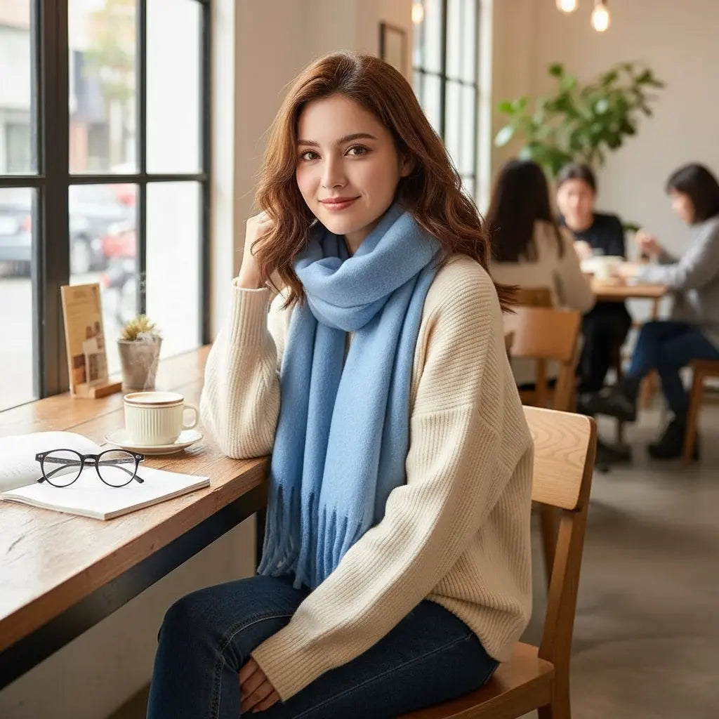 Echarpe femme hiver ESTHER - Coeur de Foulard