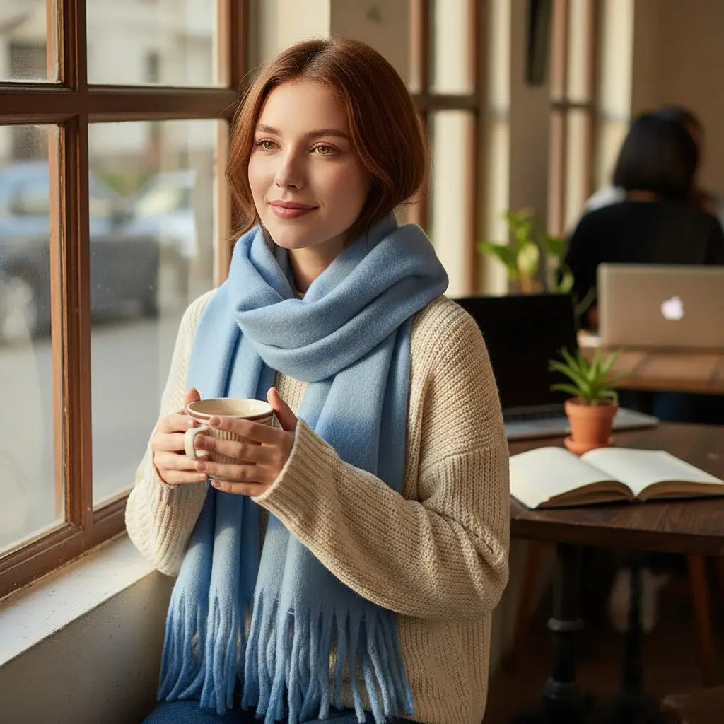 Echarpe femme hiver ESTHER - Coeur de Foulard