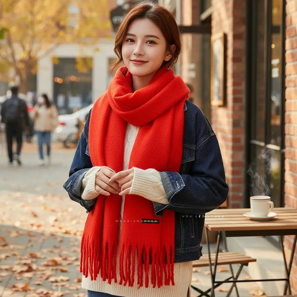Echarpe femme hiver EVERLEIGH - Coeur de Foulard
