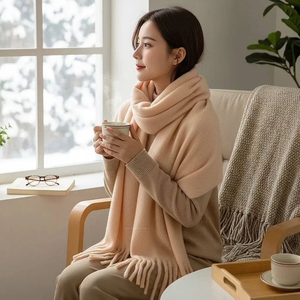 Echarpe femme hiver FERNANDA - Coeur de Foulard