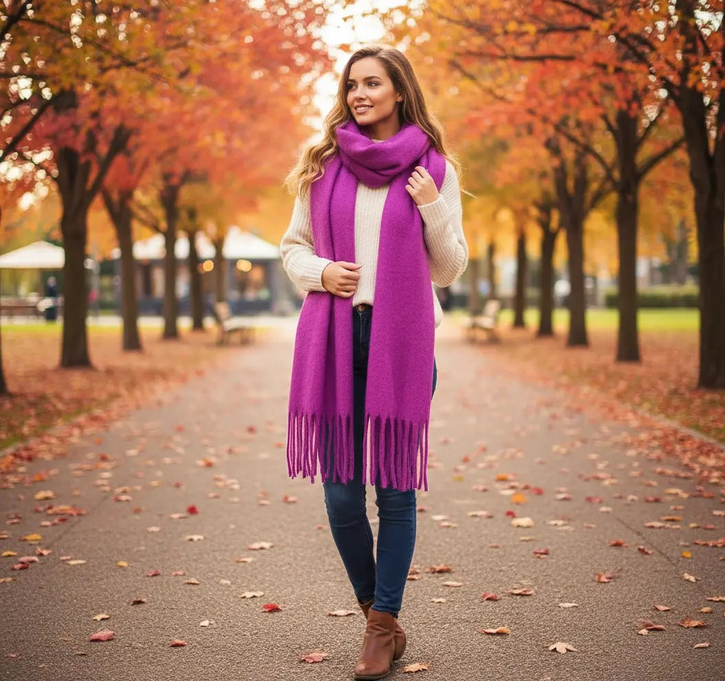 Echarpe femme hiver FRANCESCA - Coeur de Foulard