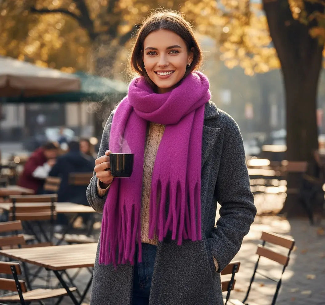 Echarpe femme hiver FRANCESCA - Coeur de Foulard