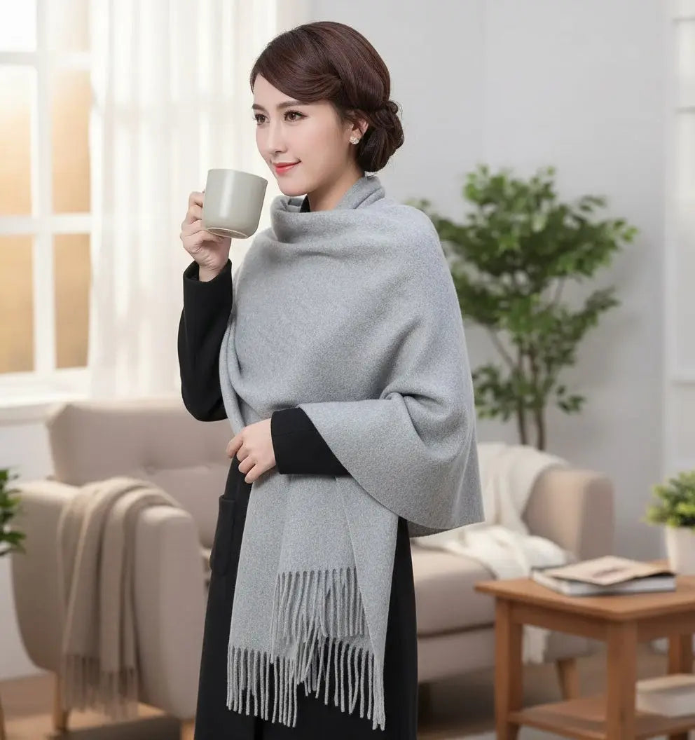 Echarpe femme laine KARI Coeur de Foulard