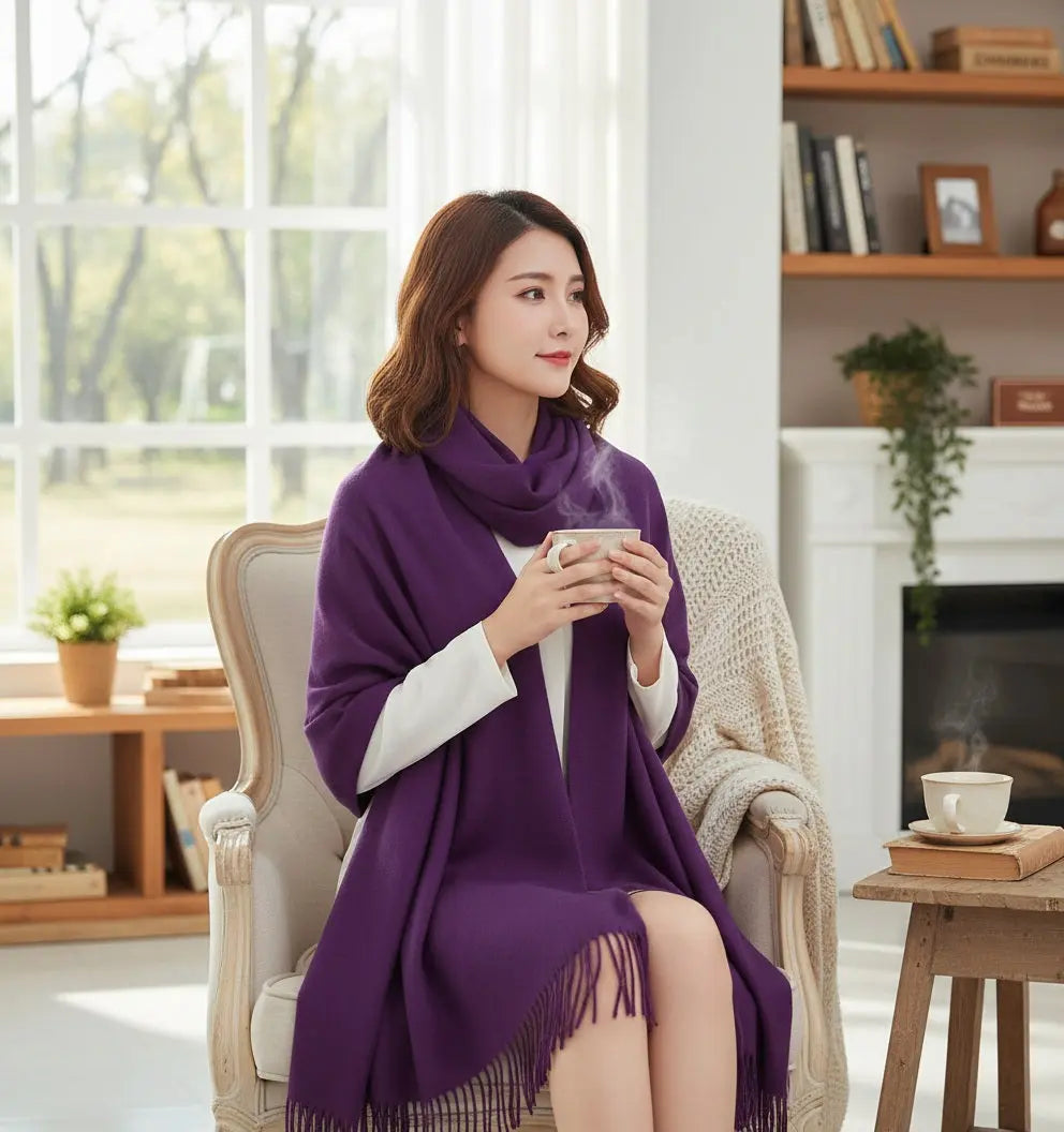 Echarpe femme laine KARINA Coeur de Foulard