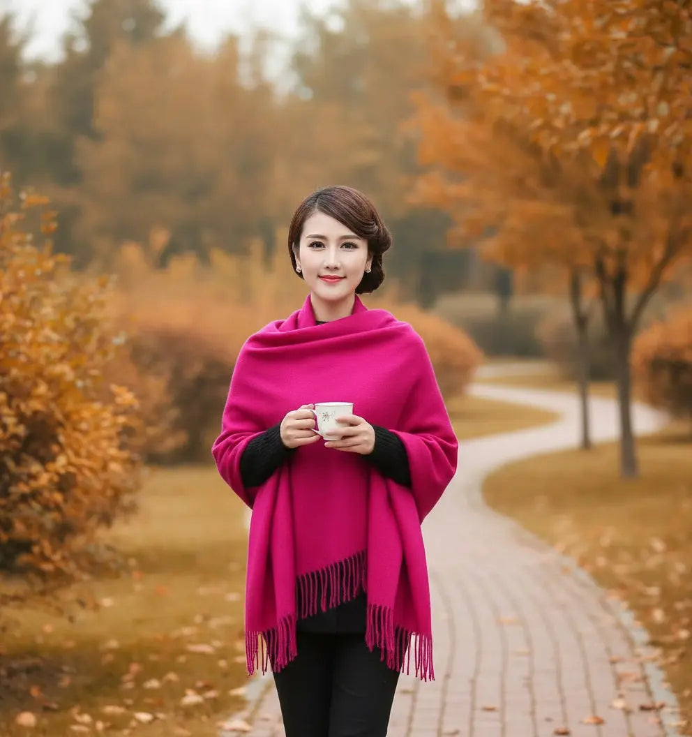 Echarpe femme laine LAILA - Coeur de Foulard