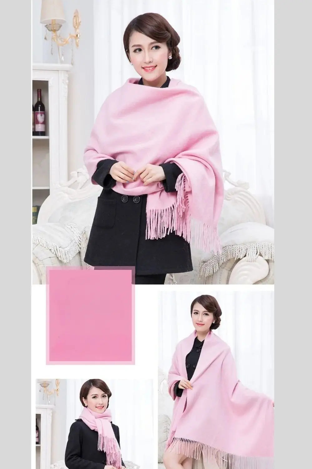 Echarpe femme laine LENE Coeur de Foulard