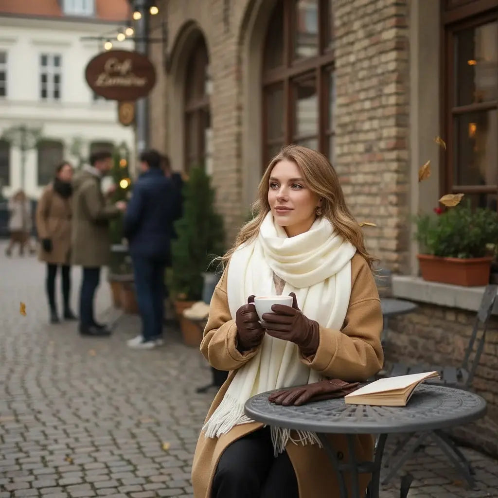 Echarpe femme luxe ANNIKA - Coeur de Foulard