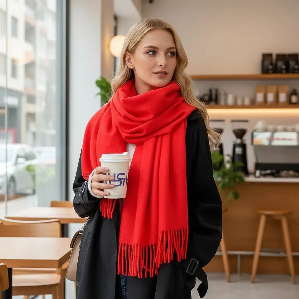 Echarpe femme luxe BRITA - Coeur de Foulard