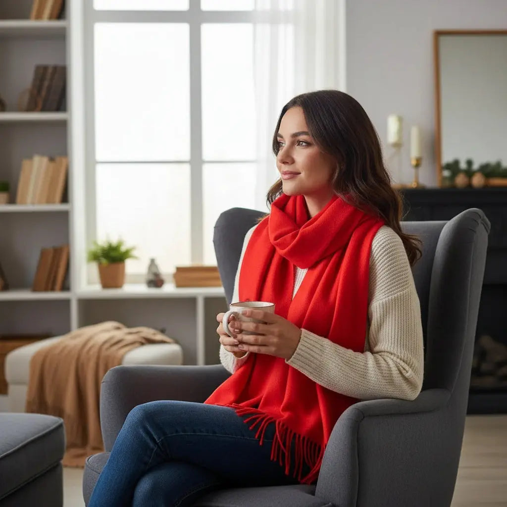 Echarpe femme luxe BRITA - Coeur de Foulard