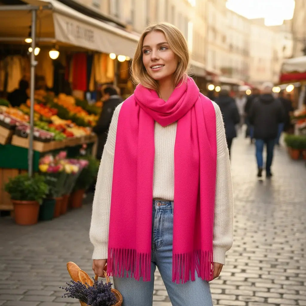 Echarpe femme luxe DAGMAR - Coeur de Foulard