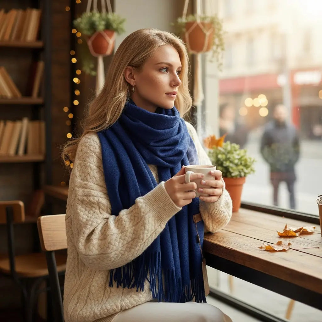 Echarpe femme luxe DISA - Coeur de Foulard