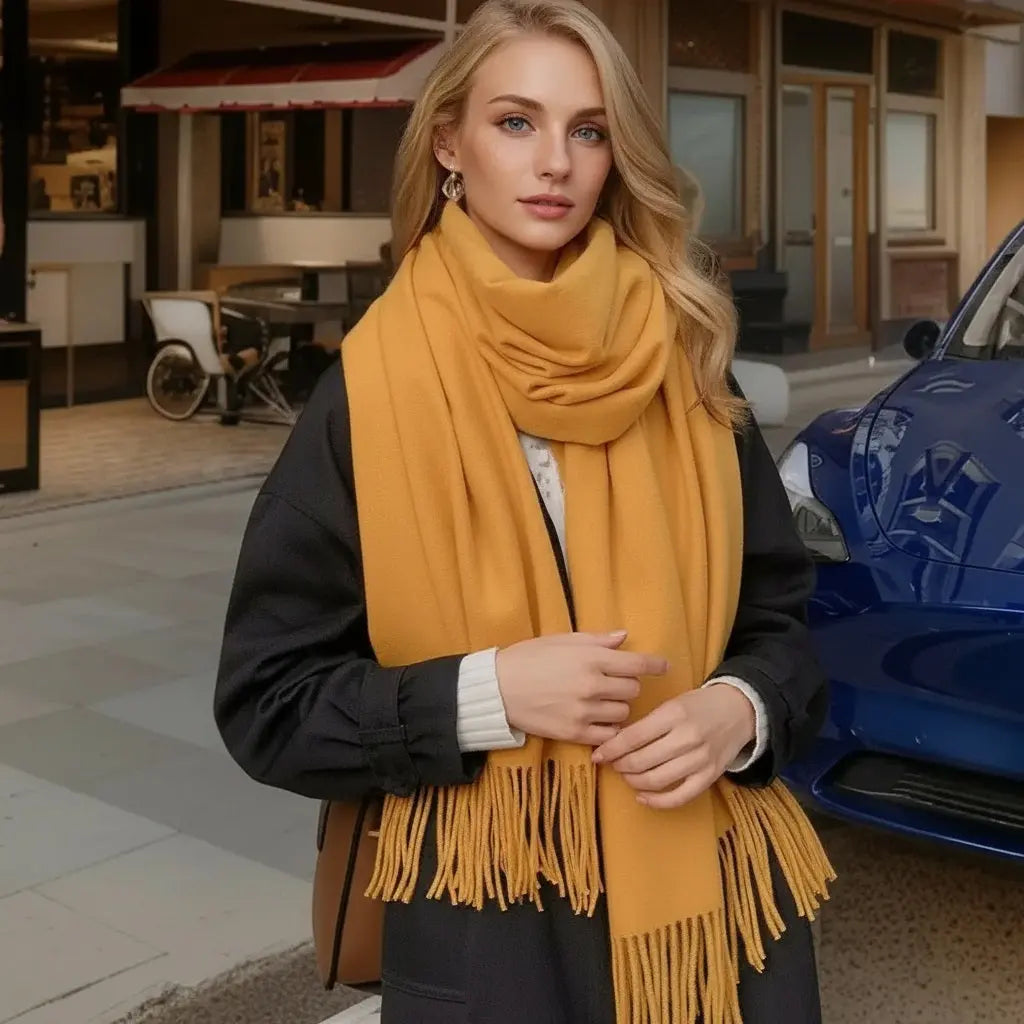 Echarpe femme luxe EDITH - Coeur de Foulard