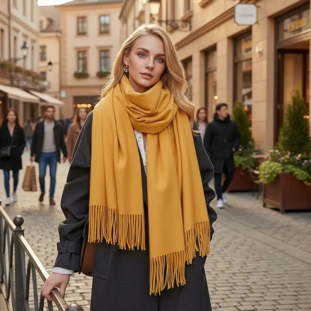 Echarpe femme luxe EDITH - Coeur de Foulard