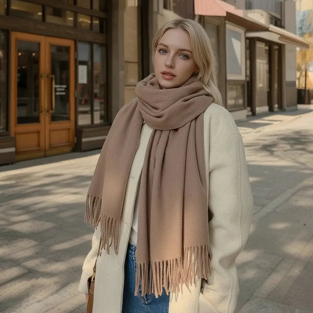 Echarpe femme luxe EIRA - Coeur de Foulard