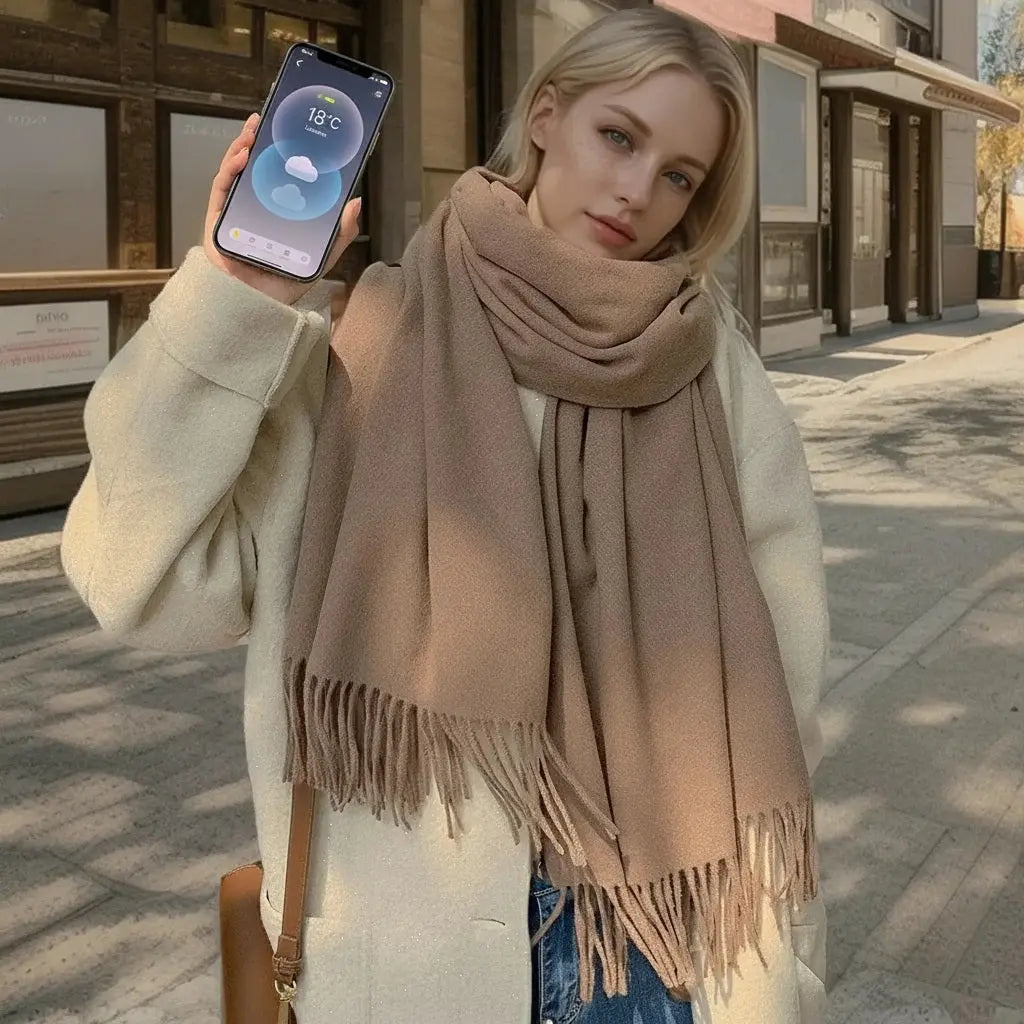 Echarpe femme luxe EIRA - Coeur de Foulard