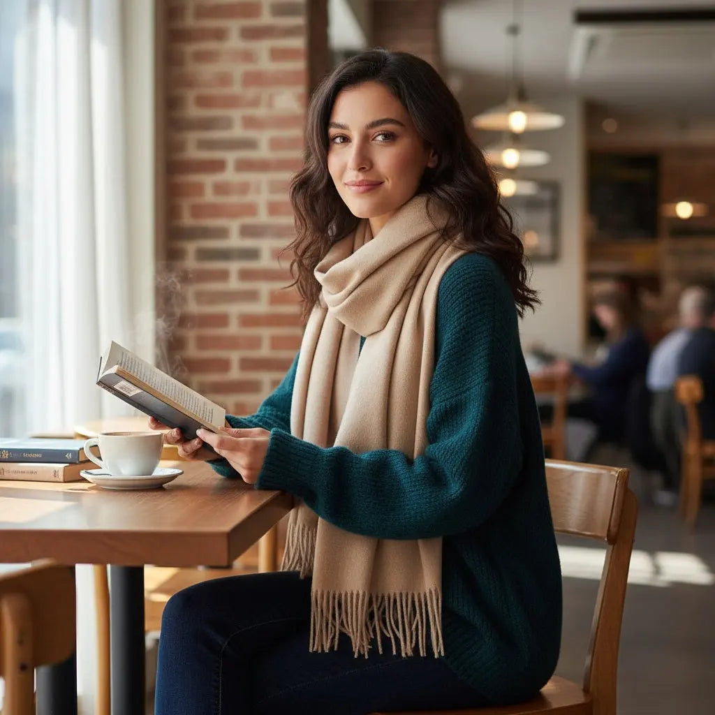 Echarpe femme luxe ELINA - Coeur de Foulard