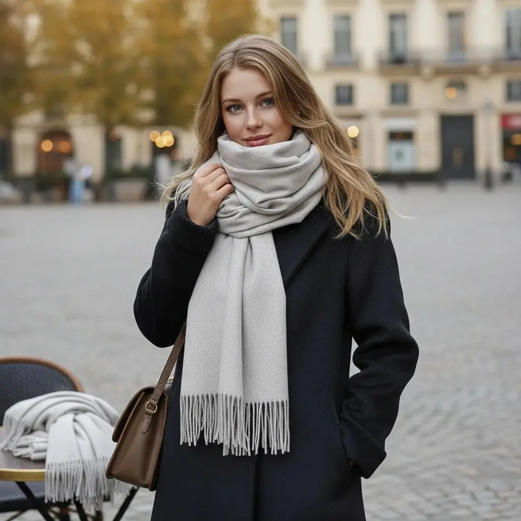 Echarpe femme luxe ELLA - Coeur de Foulard
