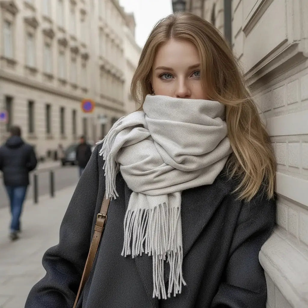 Echarpe femme luxe ELLA - Coeur de Foulard