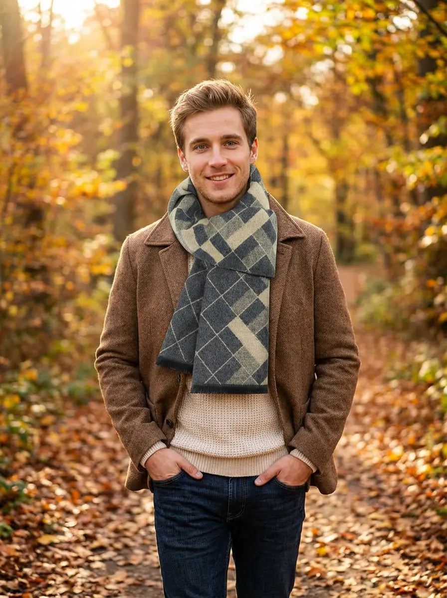 Echarpe homme AIDEN - Coeur de Foulard