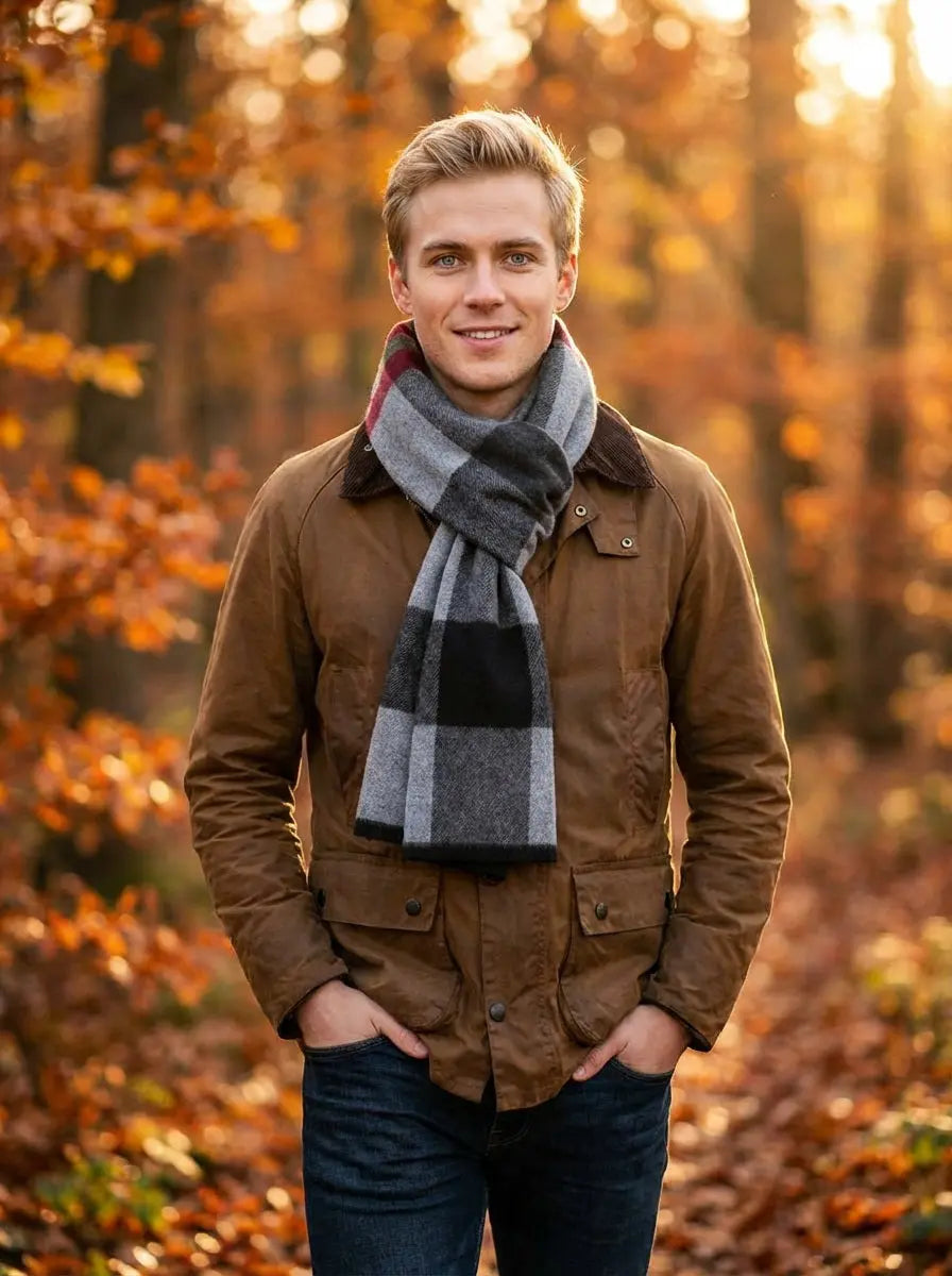 Echarpe homme ALFSIGR - Coeur de Foulard