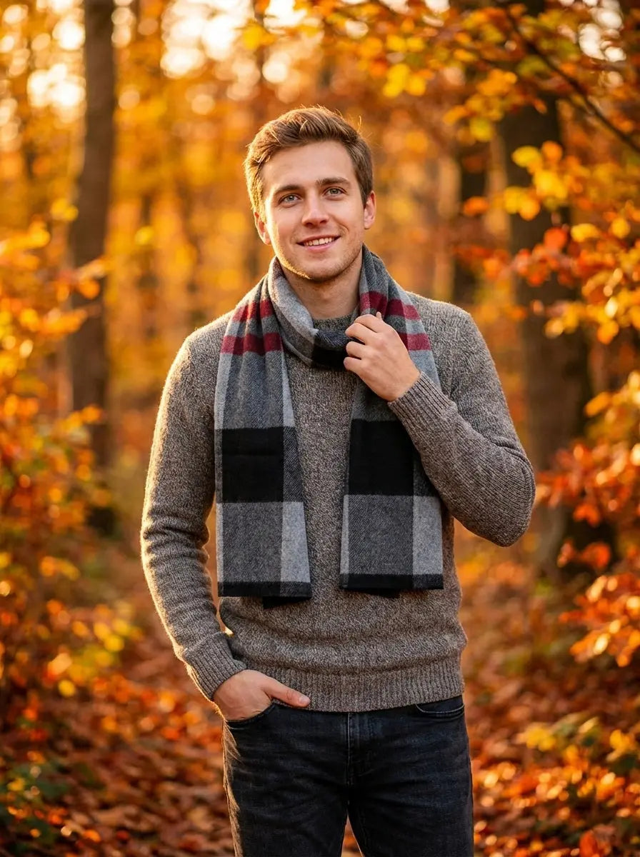 Echarpe homme ALFSIGR - Coeur de Foulard