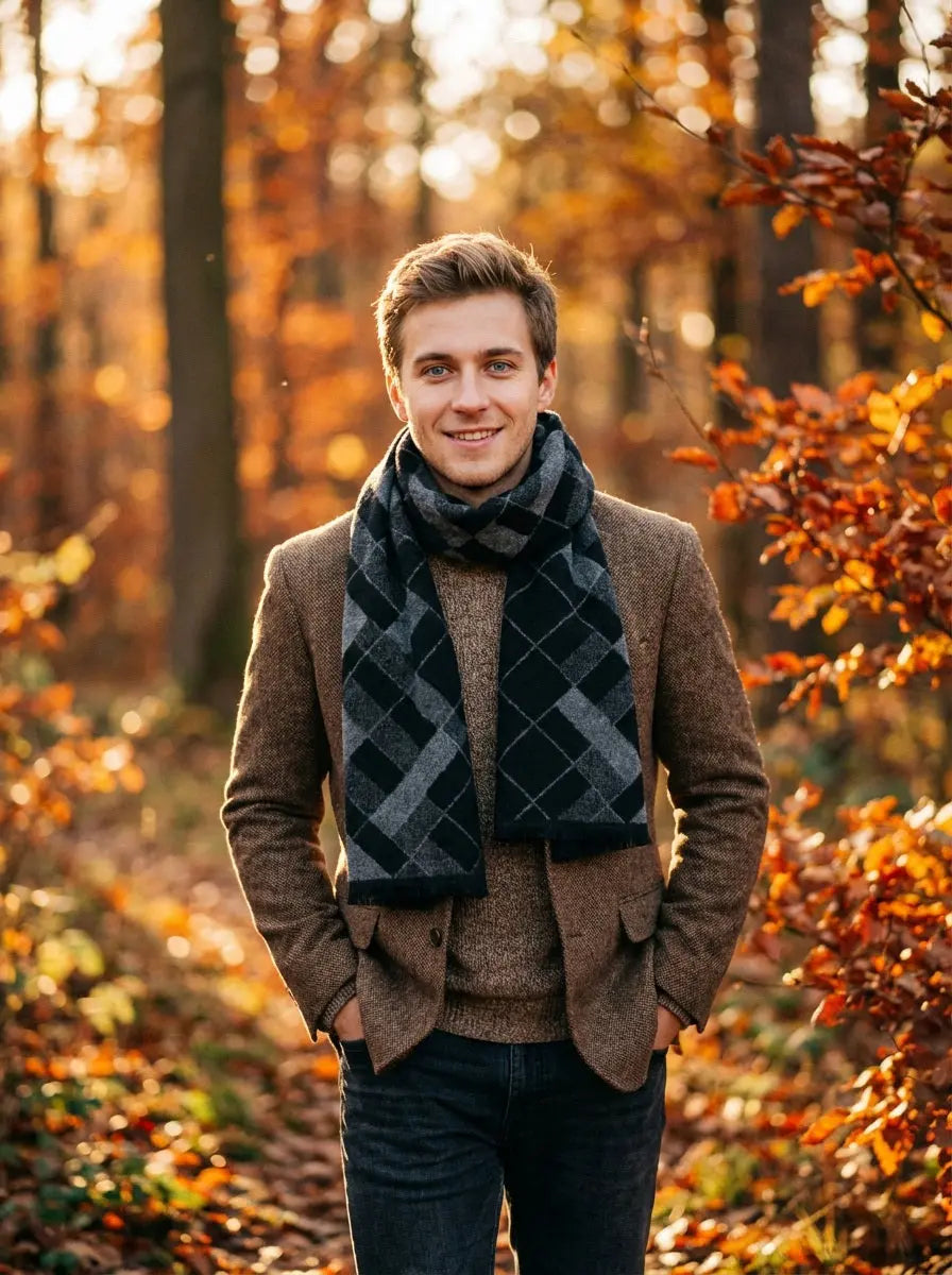 Echarpe homme AUSTIN - Coeur de Foulard