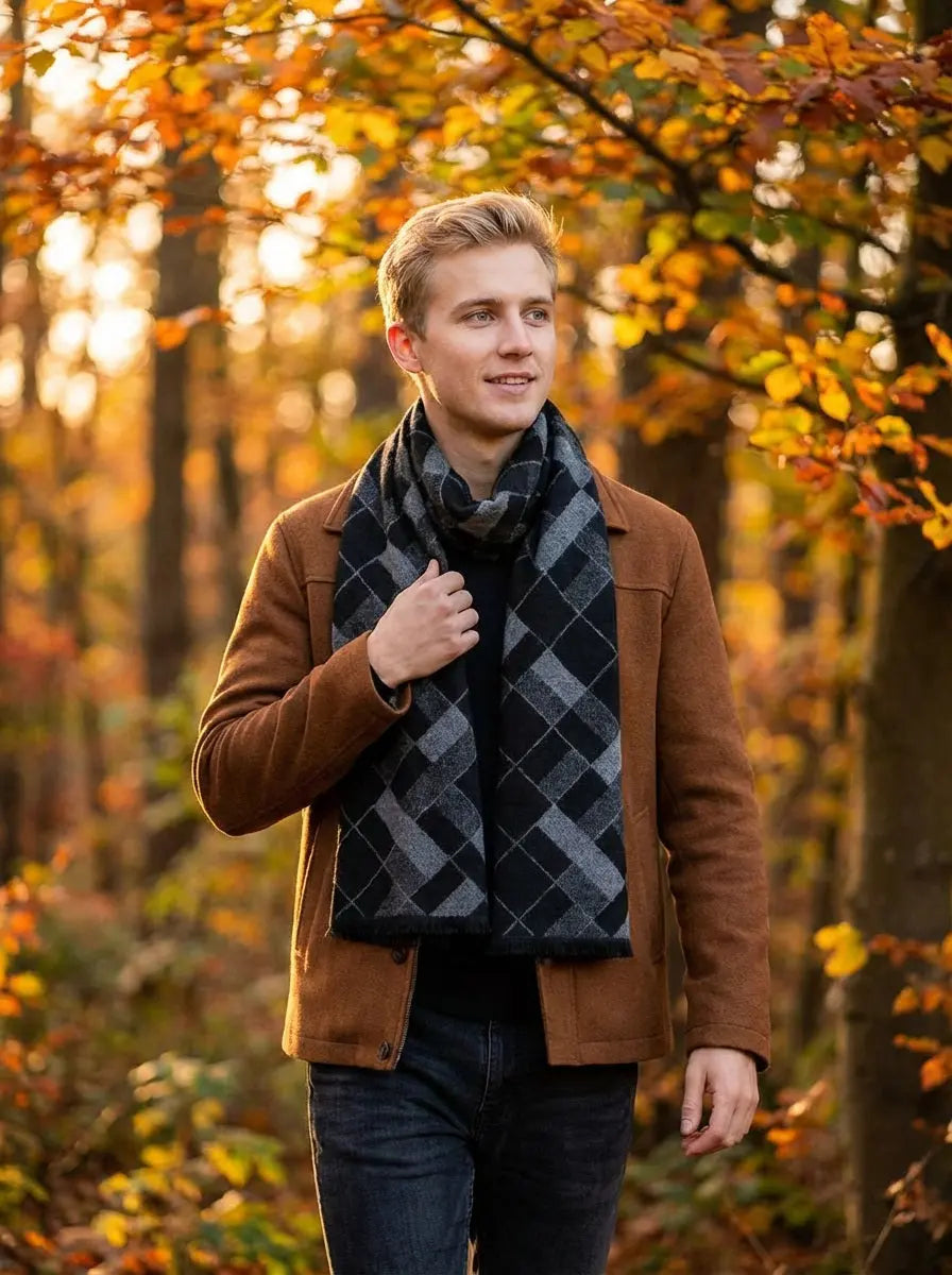Echarpe homme AUSTIN - Coeur de Foulard