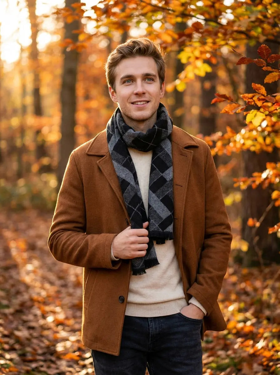 Echarpe homme AUSTIN - Coeur de Foulard