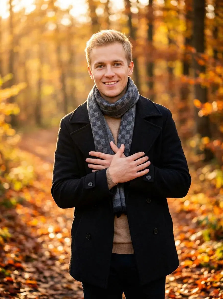 Echarpe homme BLAKE - Coeur de Foulard