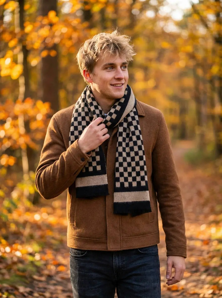 Echarpe homme BRANDON - Coeur de Foulard