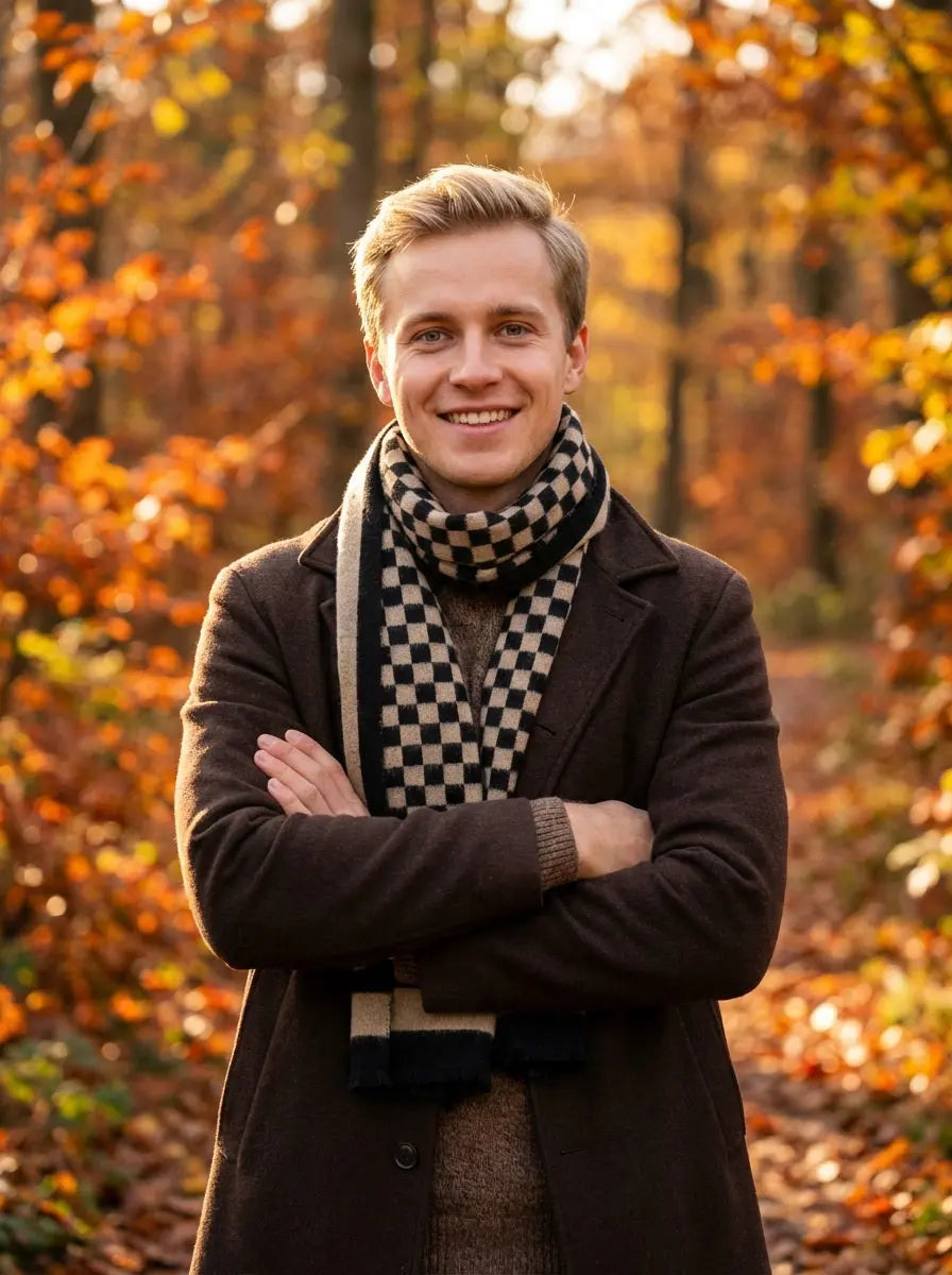 Echarpe homme BRANDON - Coeur de Foulard