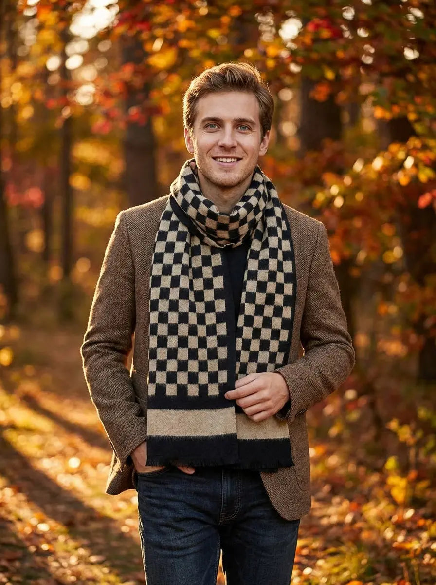 Echarpe homme BRANDON - Coeur de Foulard