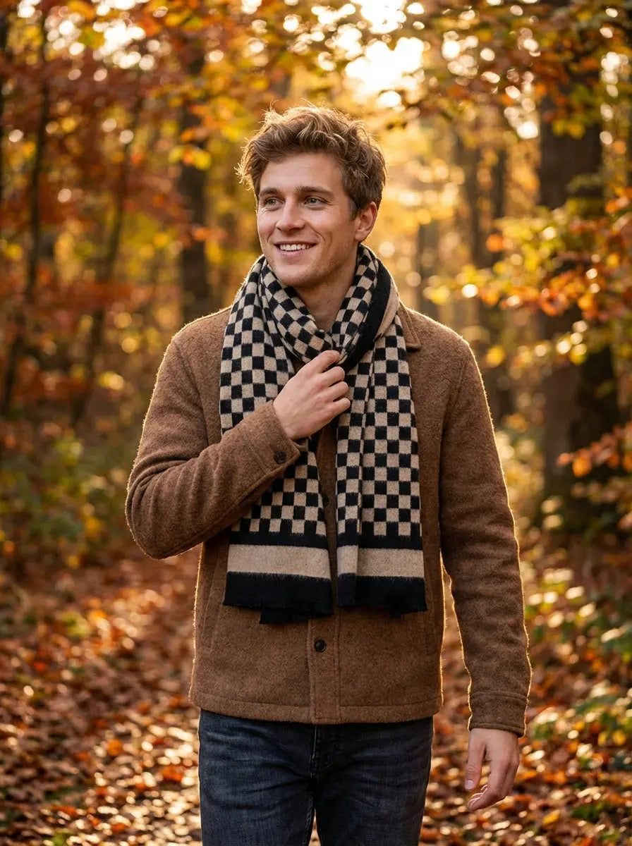 Echarpe homme BRANDON - Coeur de Foulard