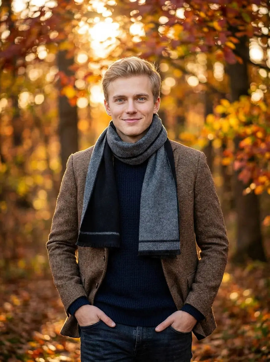 Echarpe homme BRYCE - Coeur de Foulard