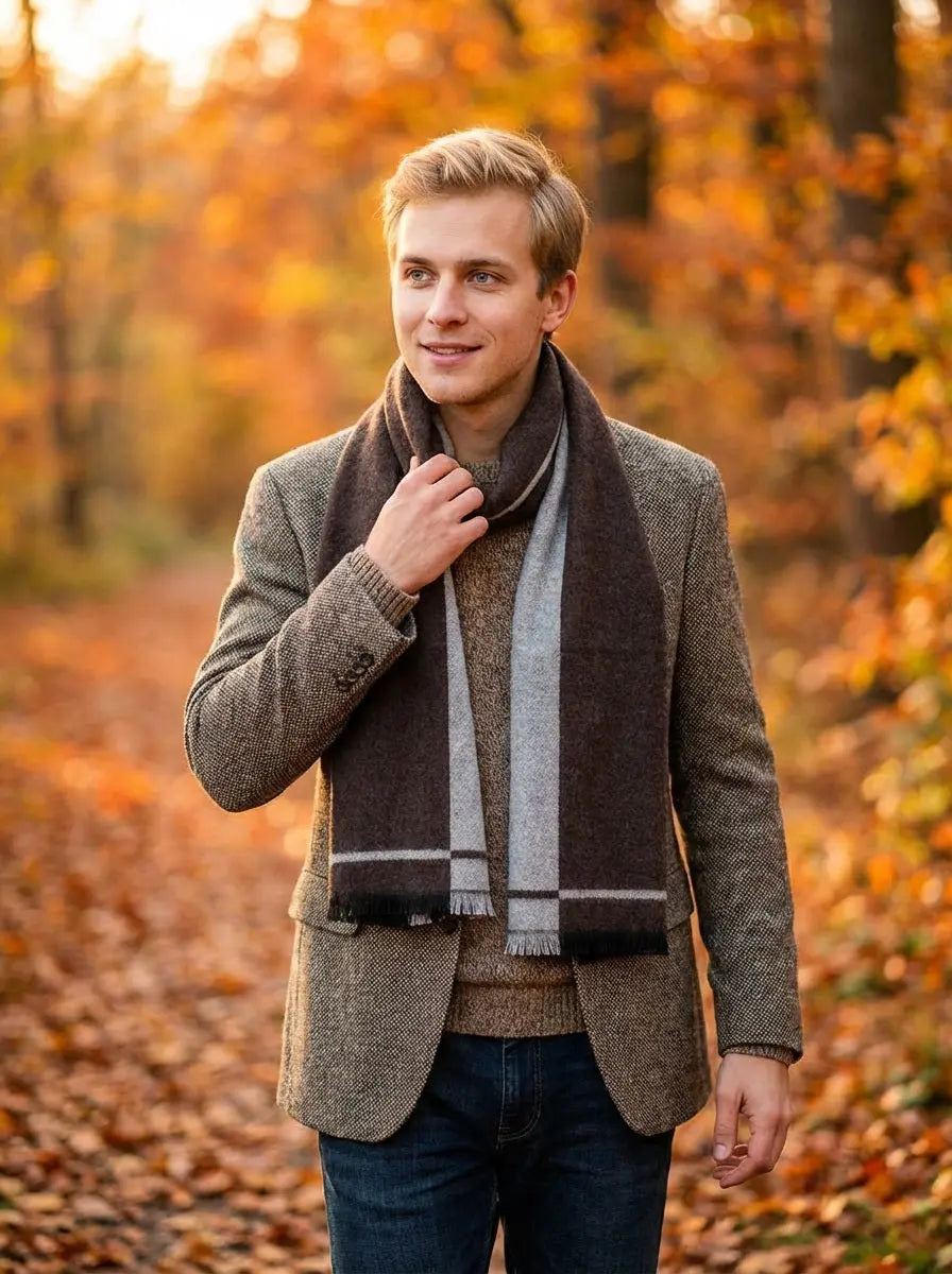 Echarpe homme CALEB - Coeur de Foulard