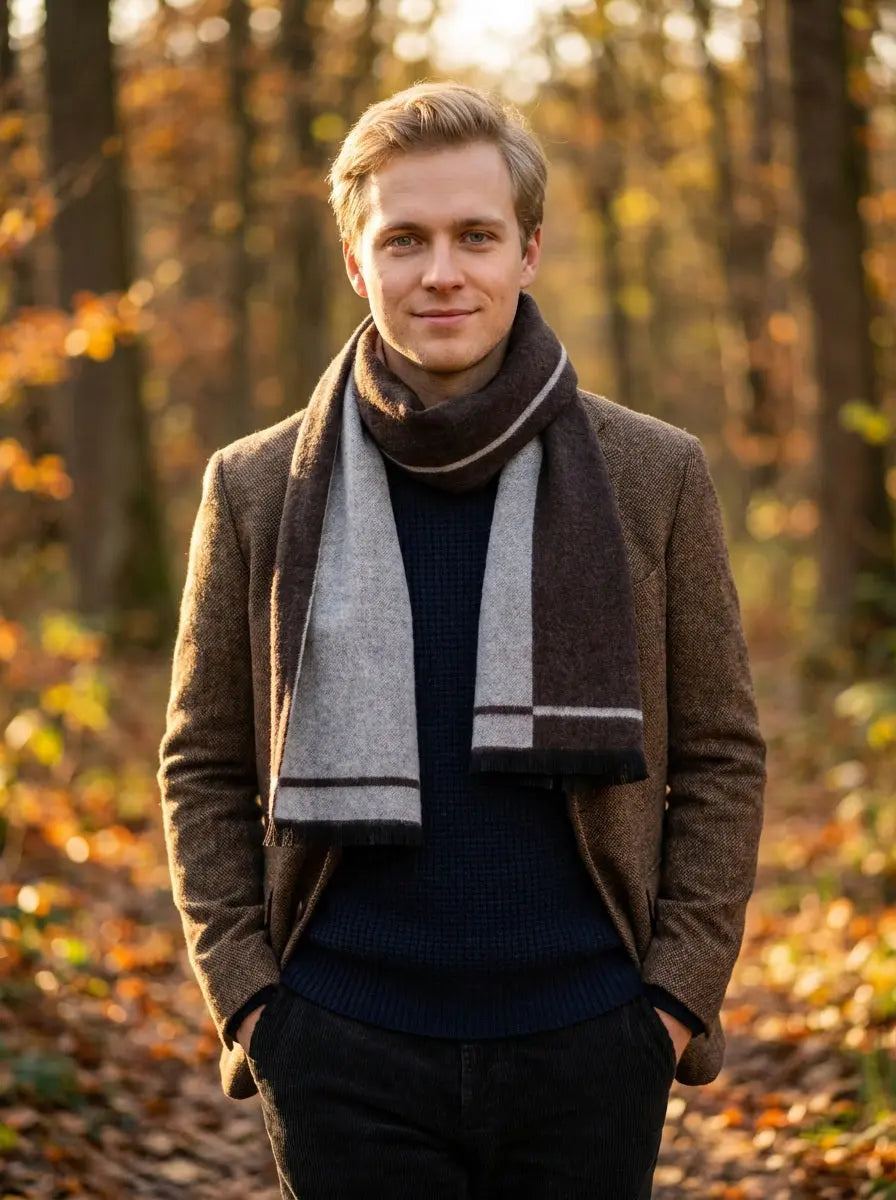 Echarpe homme CALEB - Coeur de Foulard